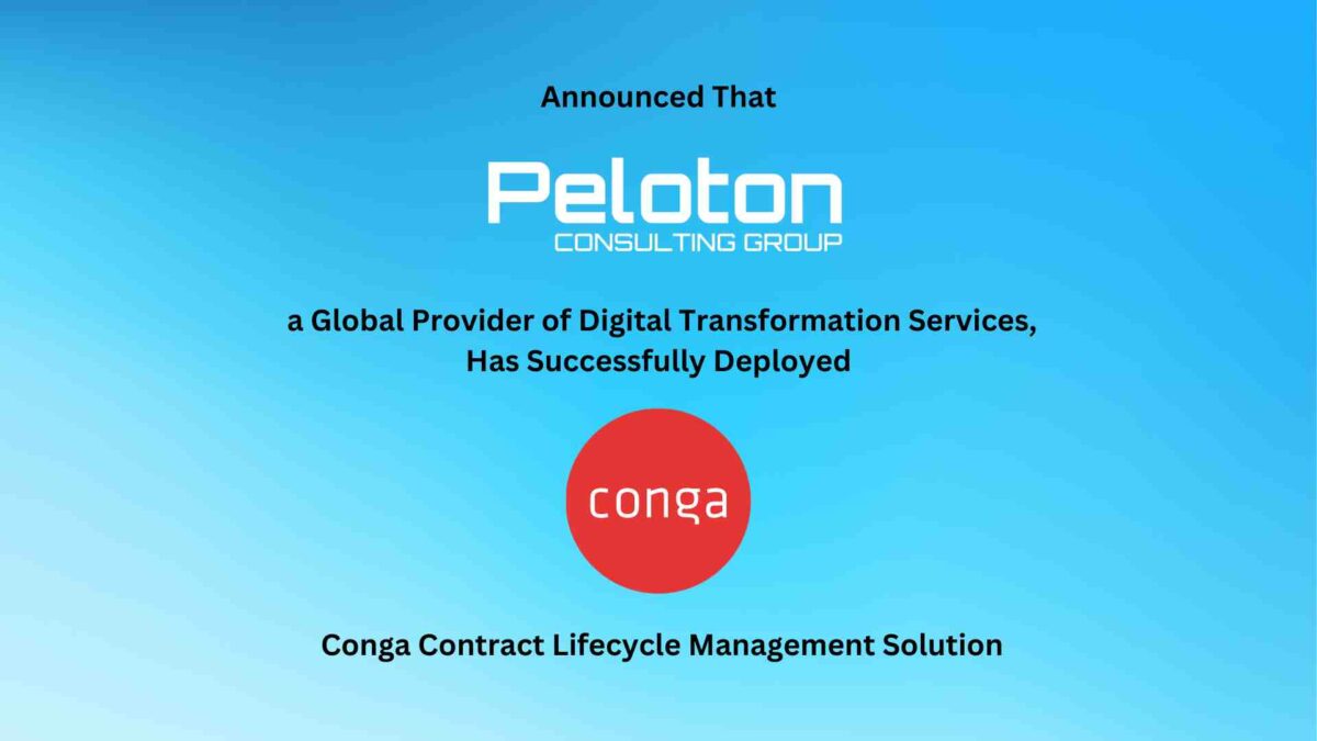Conga Empowers Peloton Consulting Group to Boost Efficiencies and Reduce Risk While Nearly Doubling Contracting Output