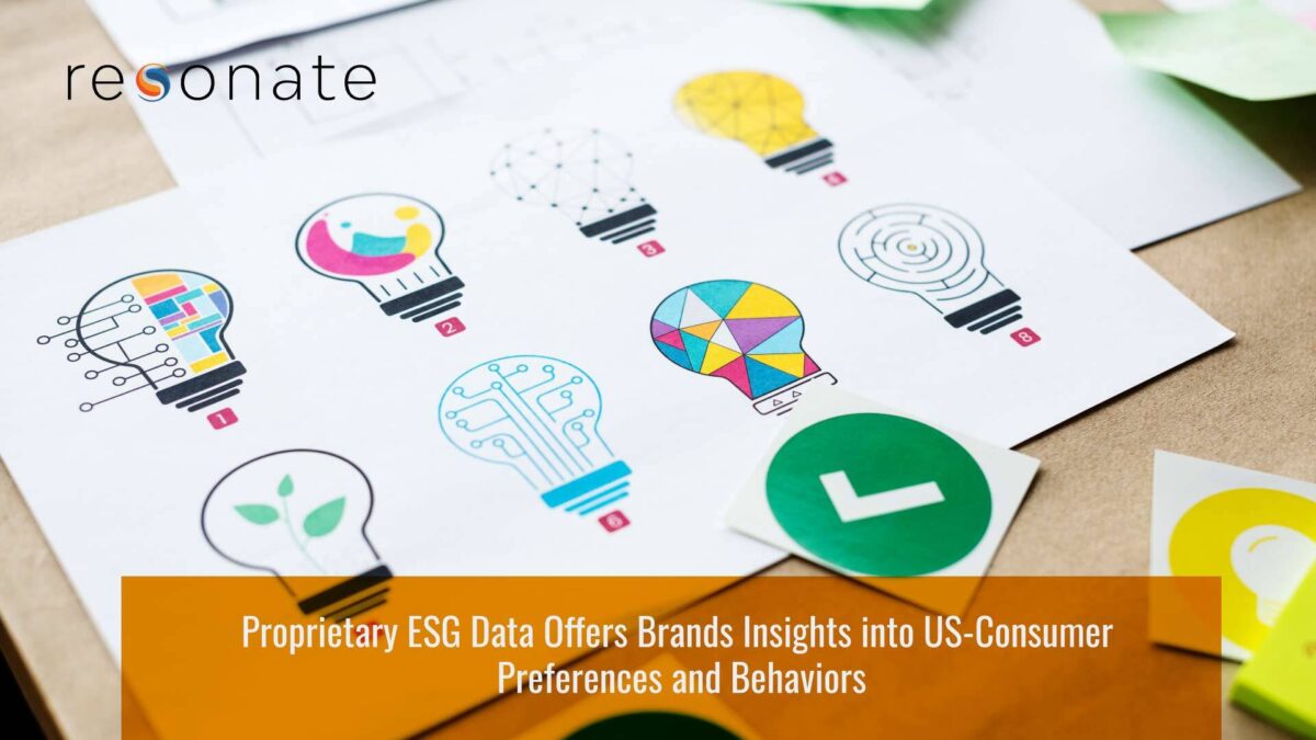 Resonate Proprietary, AI-Powered Environmental, Social, Governance Data Offers Brands the Freshest Insights into US-Consumer Preferences and Behaviors Behind Purchase Decisions