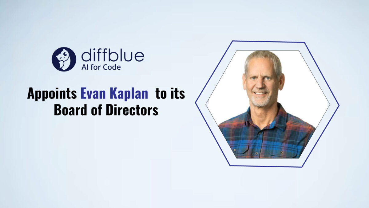 Diffblue Appoints Evan Kaplan to its Board of Directors