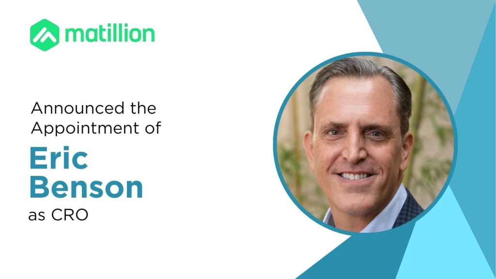 Eric Benson Joins Matillion as Chief Revenue Officer