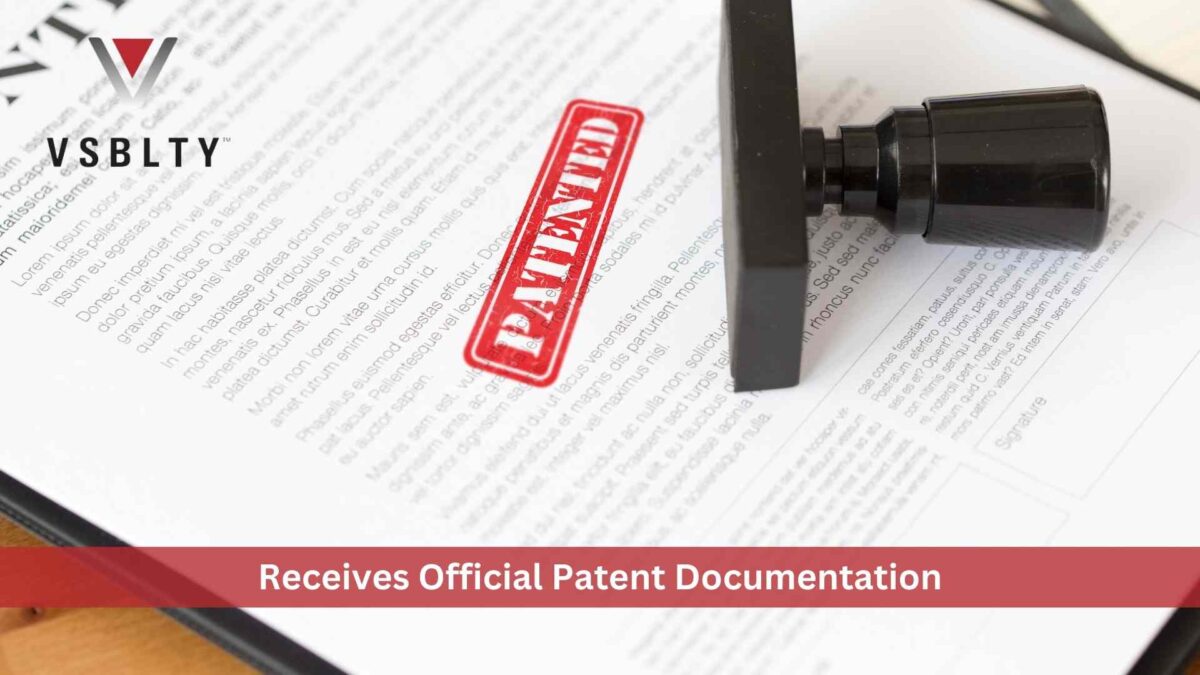 VSBLTY AI SOFTWARE RECEIVES OFFICIAL PATENT DOCUMENTATION