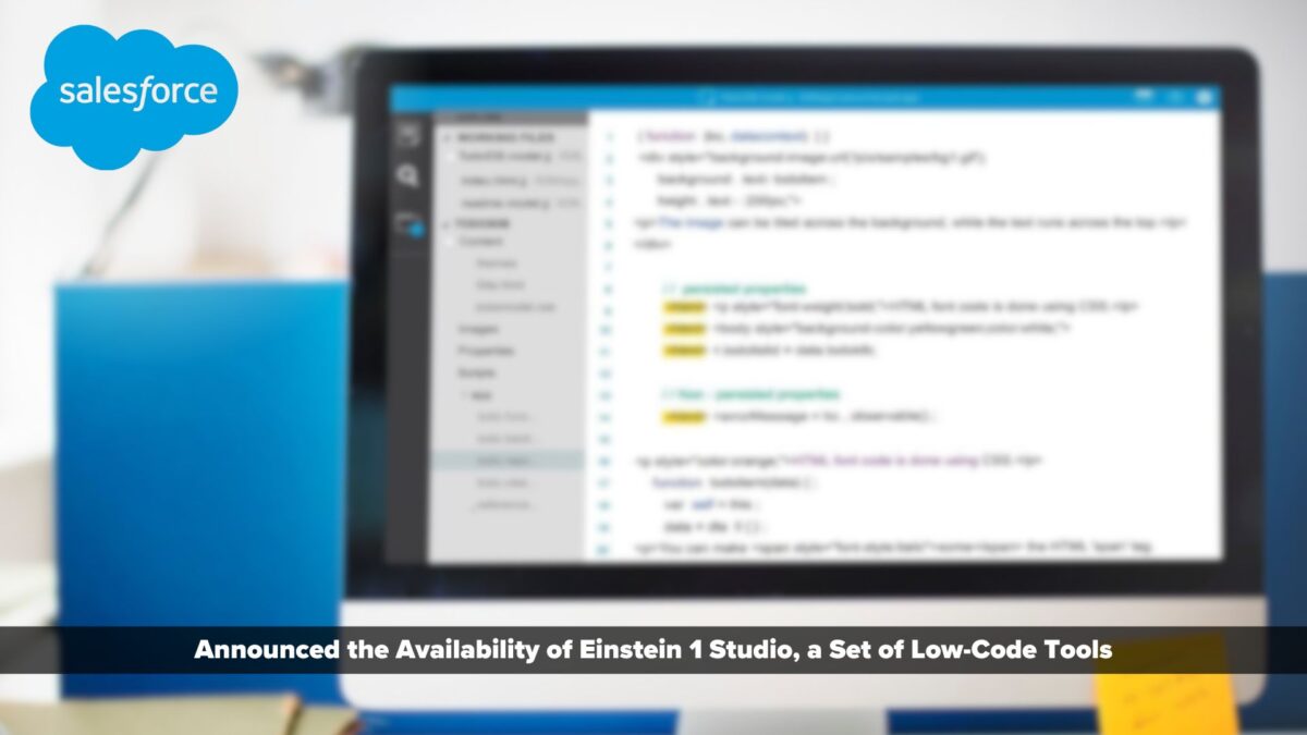 Salesforce Launches Einstein 1 Studio: Low-Code AI Tools