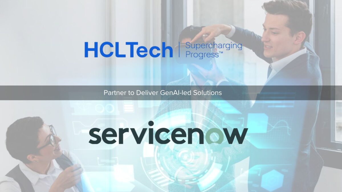 HCLTech and ServiceNow Partner to Deliver GenAI-led Solutions.