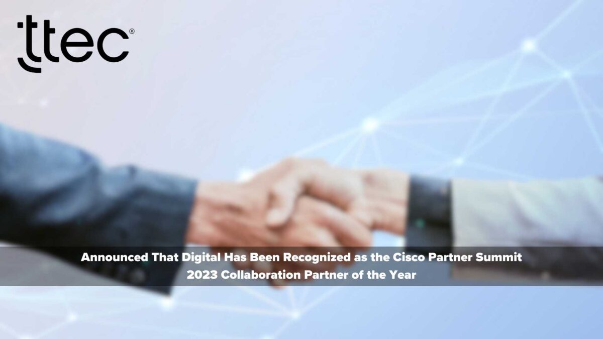 TTEC Digital wins Cisco Partner Summit 2023