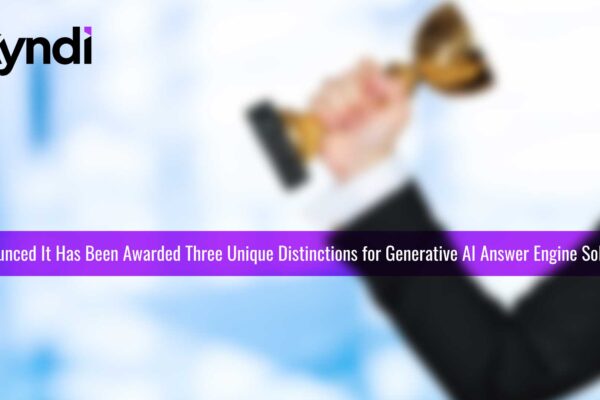 Kyndi’s Generative AI Answer Engine Recognized for Revolutionizing the Way Employees and Customers Find Answers to Queries