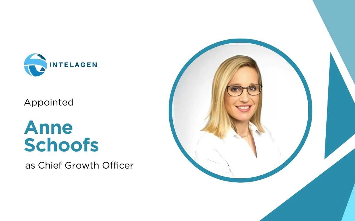 Intelagen Names Anne Schoofs Chief Growth Officer to Accelerate AI Expansion