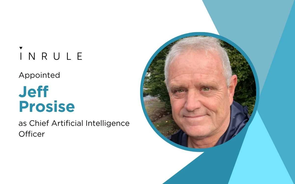 InRule Technology Appoints Jeff Prosise as Chief AI Officer